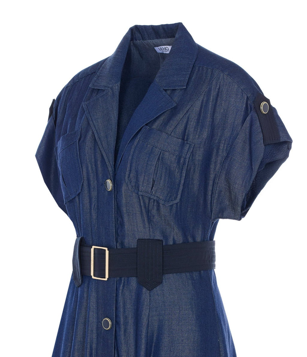 Liu Jo Dresses Blue Lyocell - 46