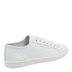 Saint Laurent Sneakers White Calf Leather/rubber Sole - 41
