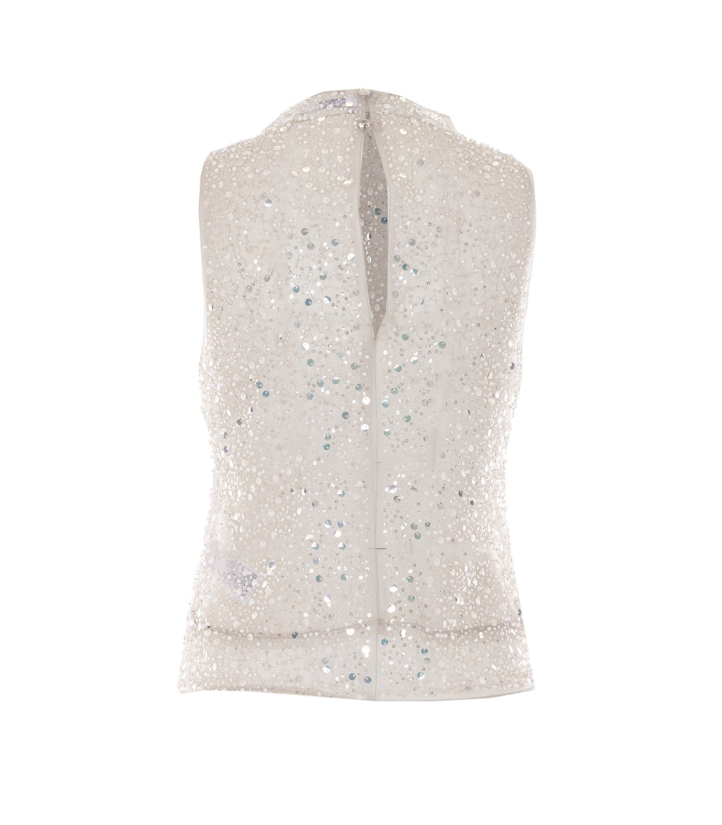 Patrizia Pepe Top White Polyamide - 42
