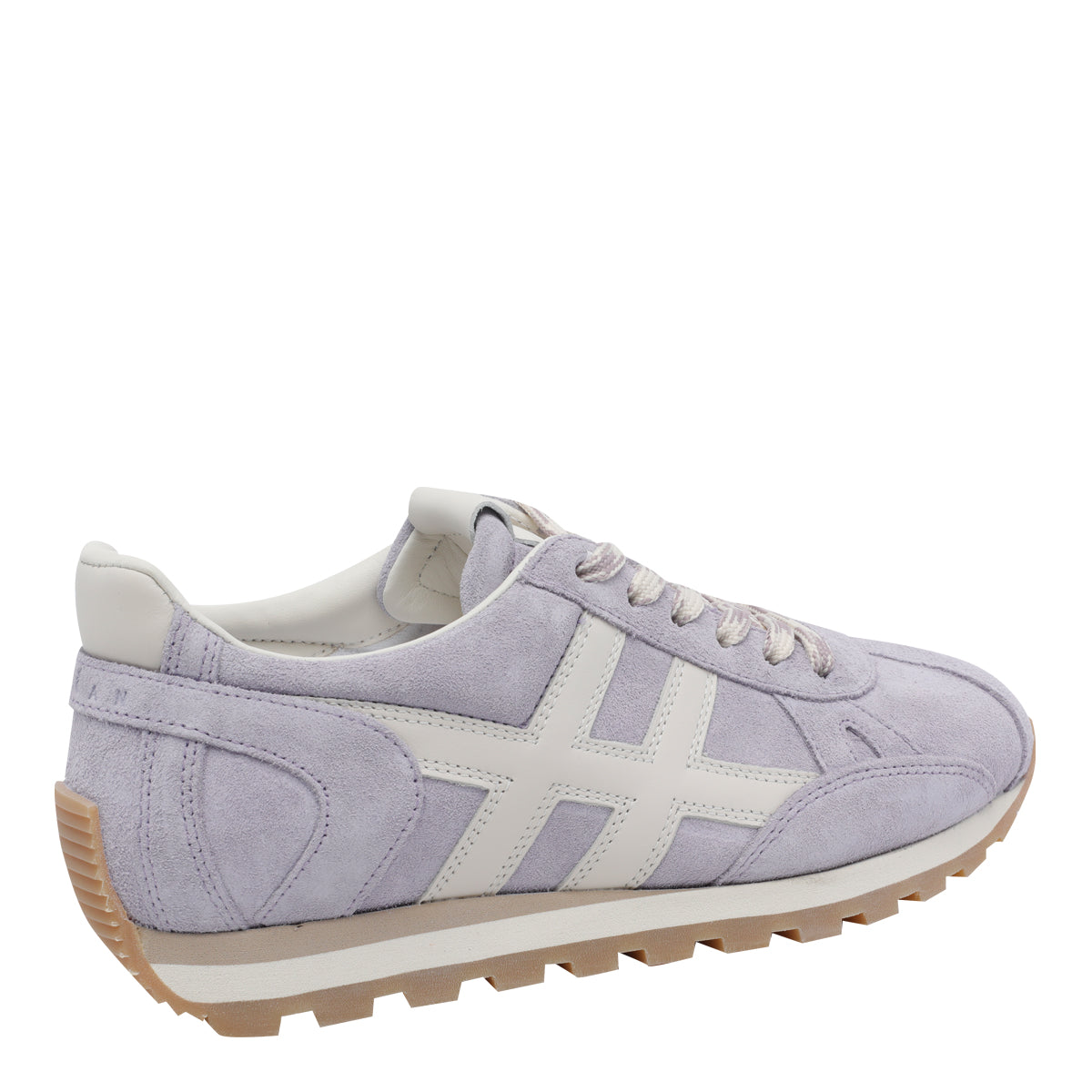 Hogan Sneakers Purple Suede Leather/rubber Sole - 38½