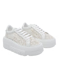 Casadei Sneakers White Fabric/rubber Sole