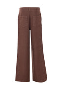 True Avenue Trousers Brown Linen