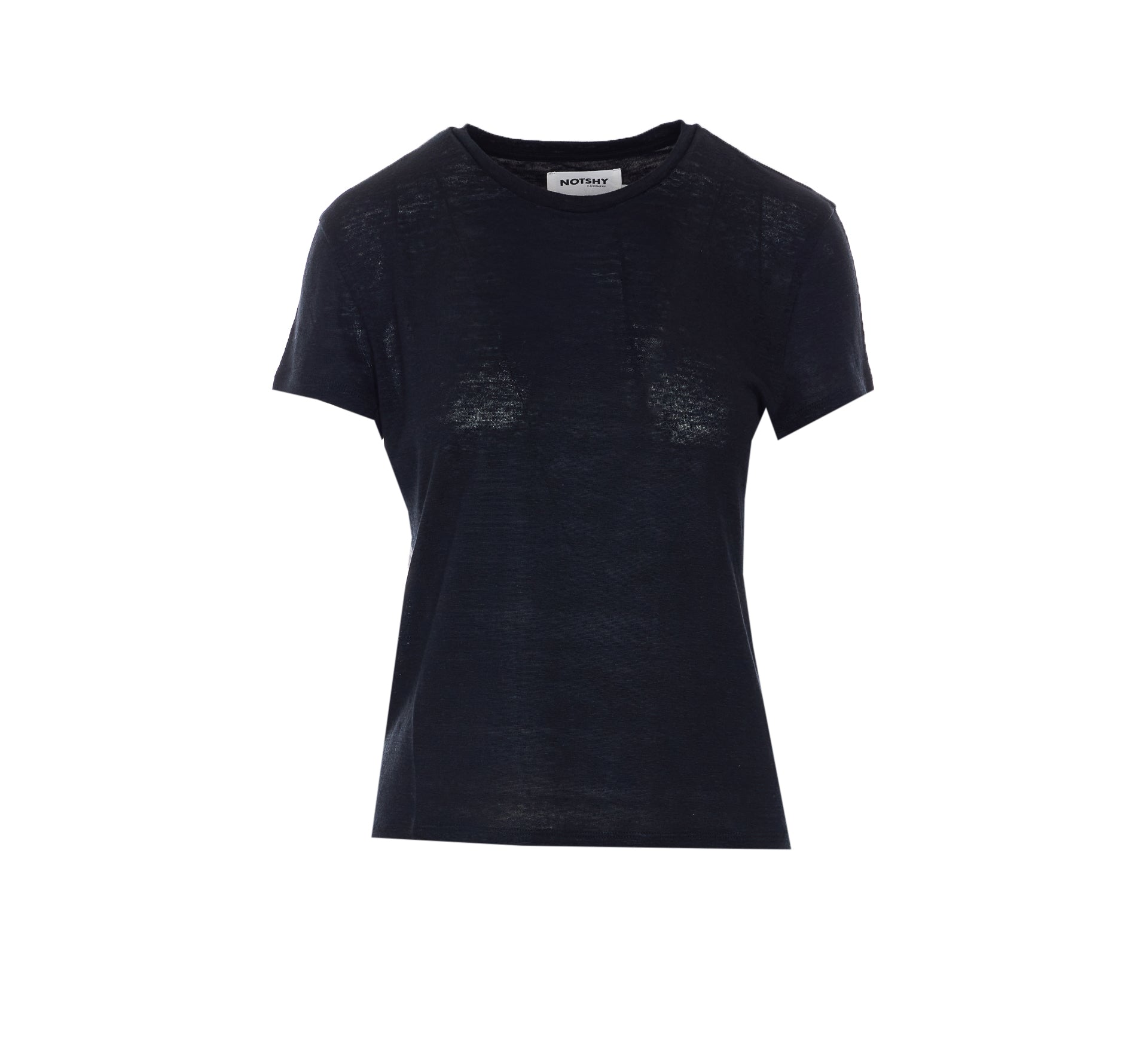 Not Shy T-Shirts And Polos Black Linen