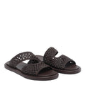 Poeve Sandals Brown Calf Leather/rubber Sole