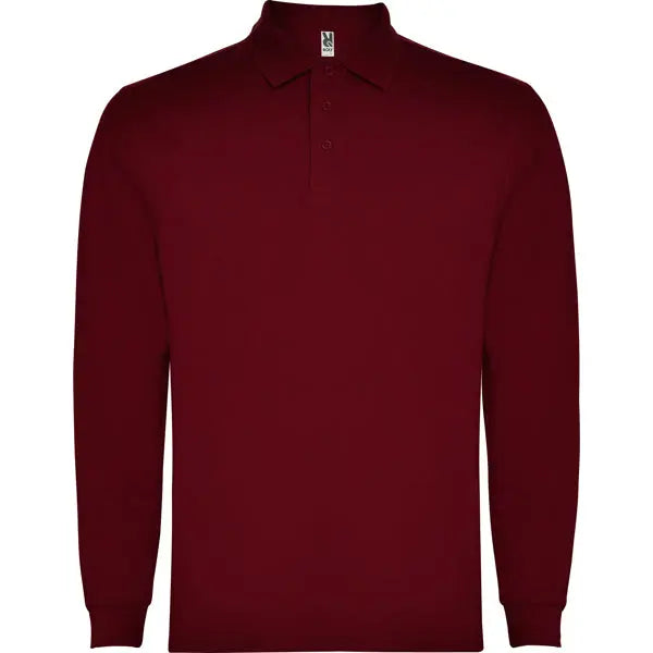 Polo de manga larga, con cuello y bocamangas acanalado, puños canalé 1x1 con elastano y cubrecosturas reforzado en cuello Vetonek