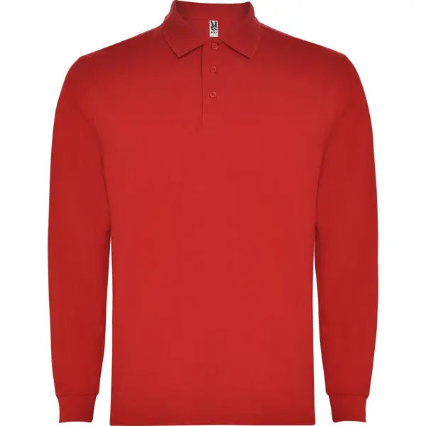Polo de manga larga, con cuello y bocamangas acanalado, puños canalé 1x1 con elastano y cubrecosturas reforzado en cuello Vetonek