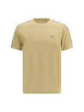 Burberry Check Trim T-Shirt — Beige