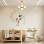 Vinilo Decorativo Infantil FISHING ON THE MOON
