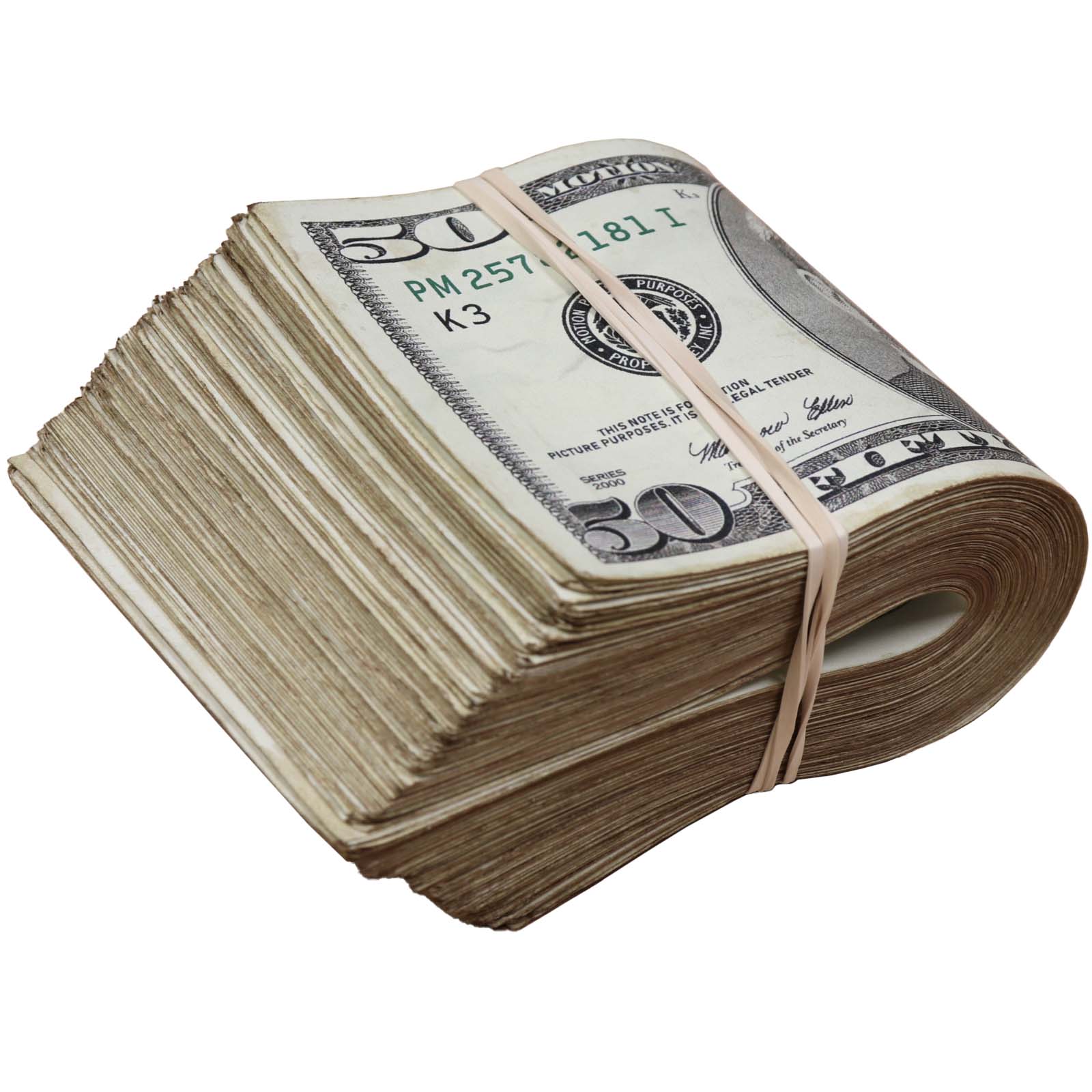 $5,000 RealAged® Full Print 2000 Series Band By Prop Money Inc.