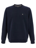 Hugo Boss Logo Embroidered Sweatshirt — Navy