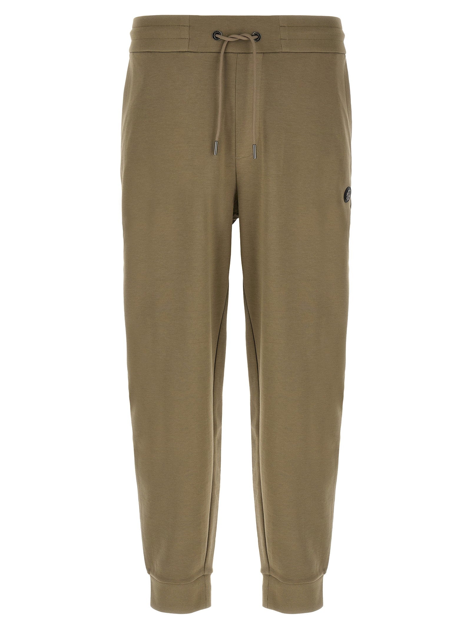 Hugo Boss Regenerative Cotton-Blend Joggers — Olive