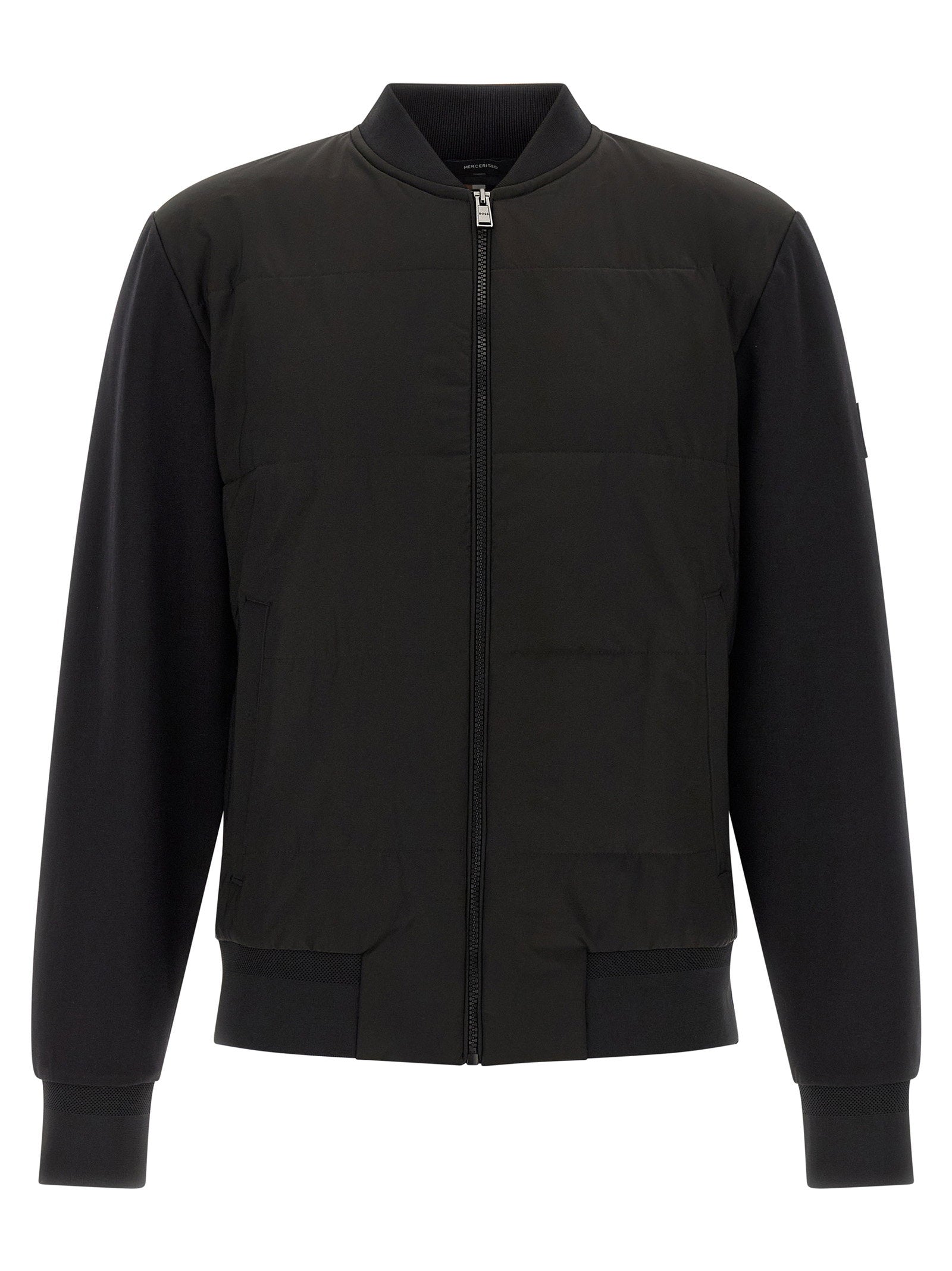 Hugo Boss Hybrid Padded Sweatshirt — Black