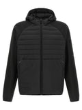 Hugo Boss Quilted Hybrid Hybrid Jacket — Black