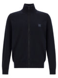 Hugo Boss Cotton-Cashmere Blend Cardigan — Black