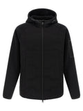 Hugo Boss Hybrid Quilted Fleece Jacket — Black