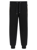 Hugo Boss Striped Knit Insert Joggers — Black