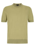 Hugo Boss Extra-Fine Merino Wool T-shirt — sage green