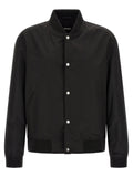 Hugo Boss Water-Repellent Monogram-Embroidered Jacket — Black