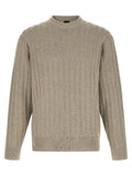 Hugo Boss Three-Dimensional Jacquard Cotton Sweater — beige