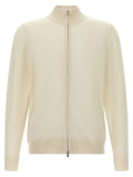 Hugo Boss Virgin Wool Cardigan — Cream