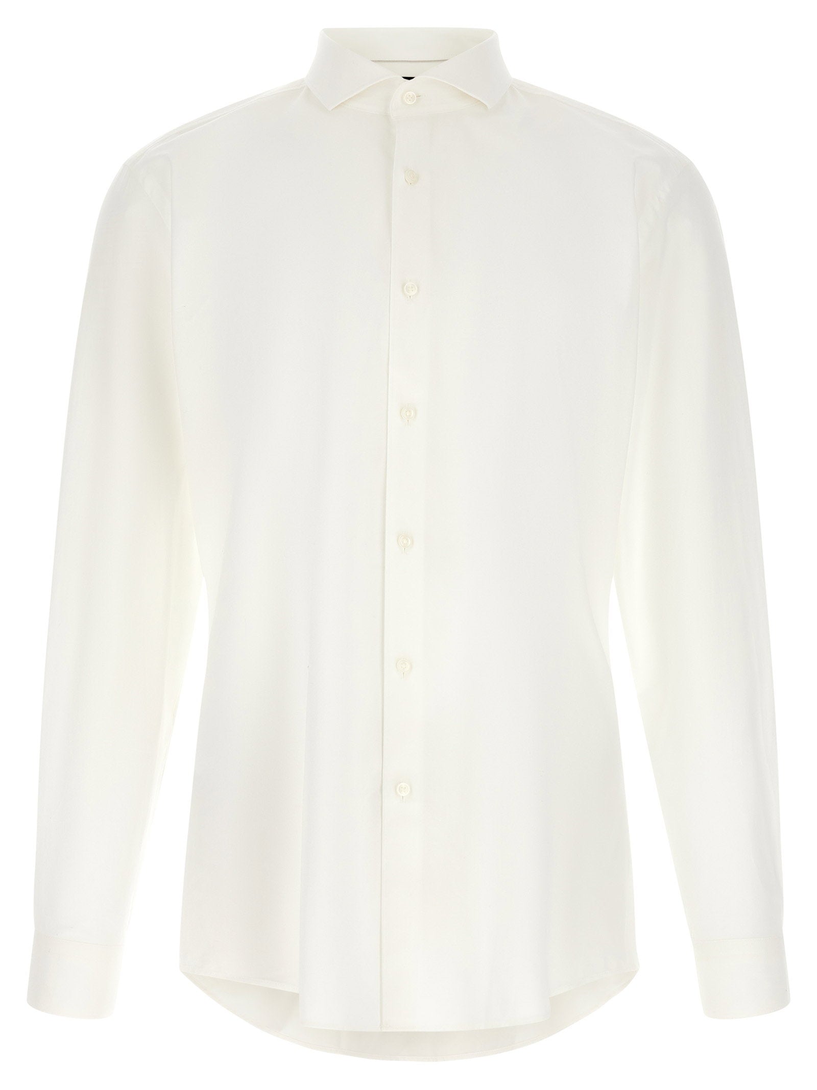 Hugo Boss Stretch Cotton Shirt — White