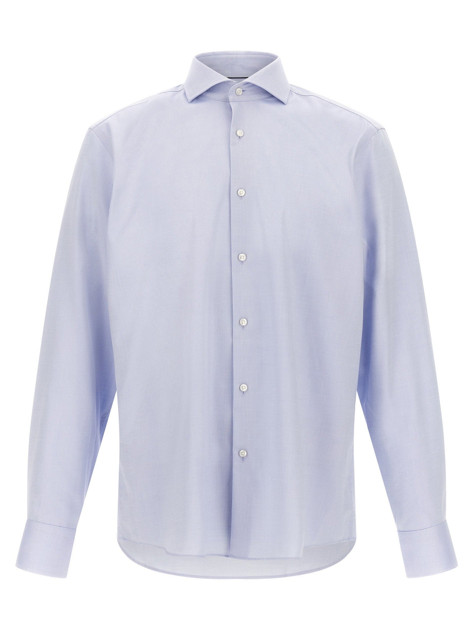 Hugo Boss Oxford Cotton Shirt — Blue