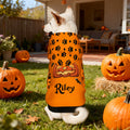 Personalizada Multicolor Garra Murciélago Cara de Calabaza Sudadera con Capucha para Perro con Nombre Fiesta de Halloween Regalo para Amantes de las Mascotas Propietarios