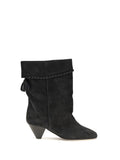 Isabel Marant Draped Suede Boot — Black
