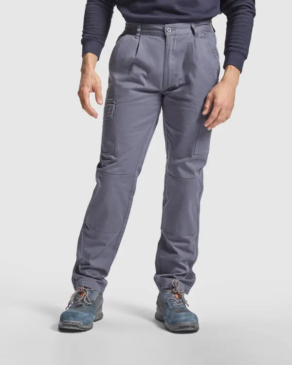 Pantalón largo laboral en tejido de algodón Vetonek