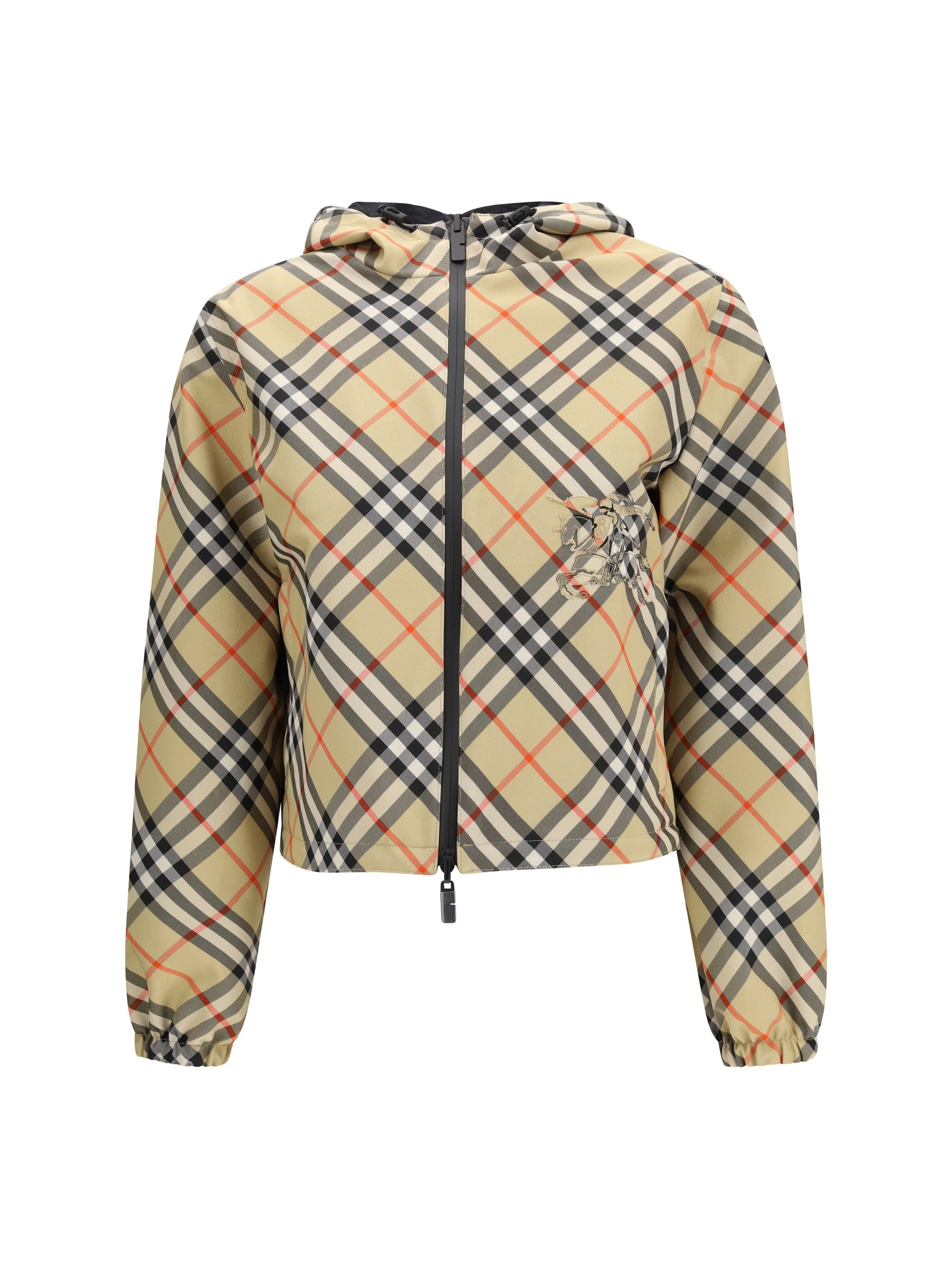 Burberry Reversible Check Jacket — Beige