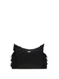 Bolso de hombro Prada de poliamida reciclada — Negro