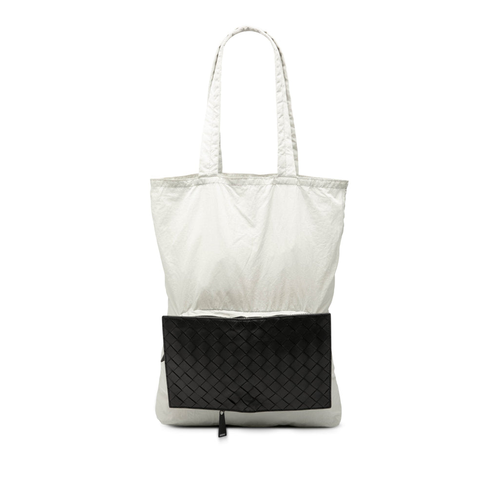 Intrecciato Trimmed Nylon Eco Tote