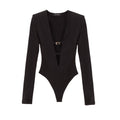 Cutout Buckle Bodysuit
