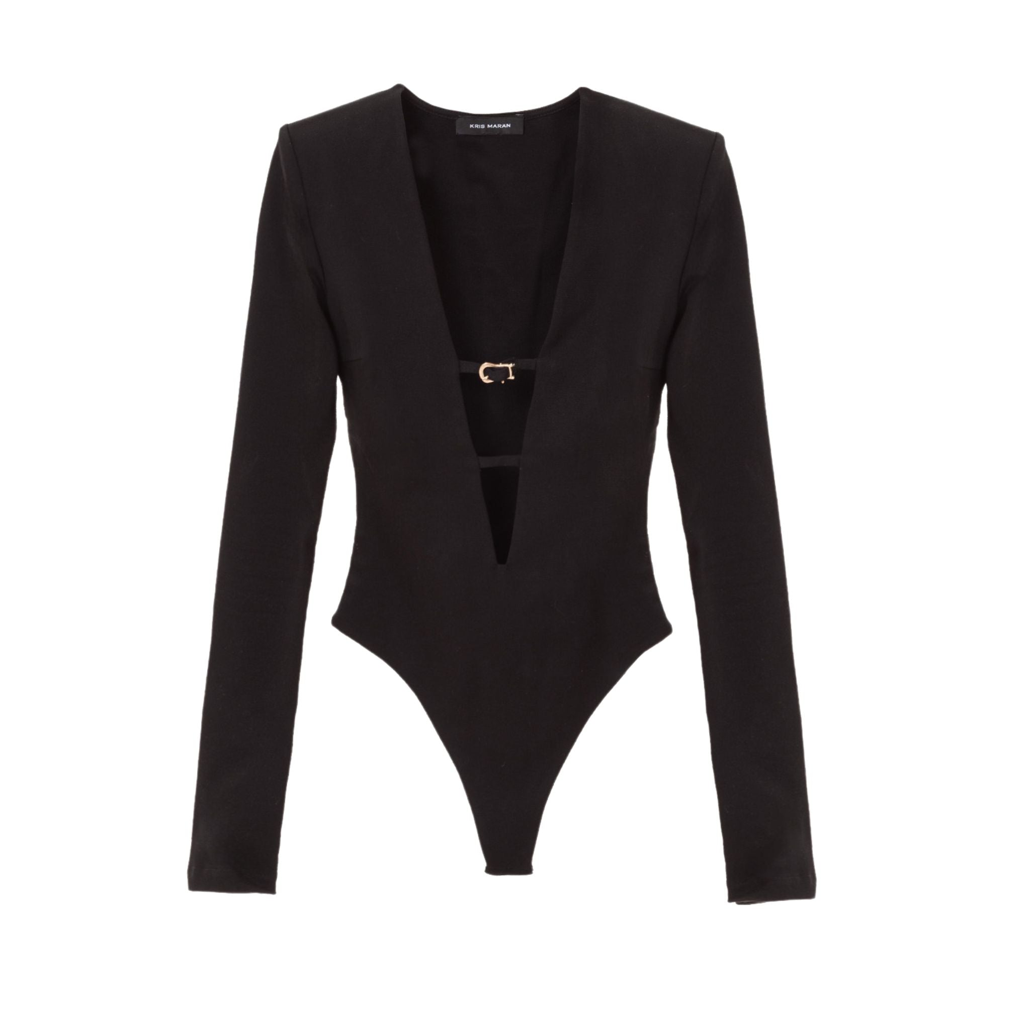 Cutout Buckle Bodysuit