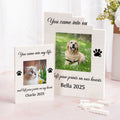 Puzzles de ladrillos ABS personalizados con nombre y texto Decoración de escritorio Cumpleaños Aniversario Regalo conmemorativo para los amantes de las mascotas
