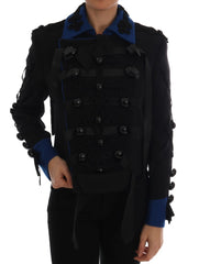 Women's Black Wool Trench Jacket Clothing