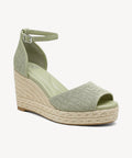 Commute Espadrilles Round Toe Wedge Sandal - Mint Green / US 10 | EU 41.5 | UK 8