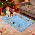 Personalizada Paw Print Fish Bones Pet Photo Soft Pet Blanket with Name Home Decor Birthday Christmas Gift for Pet Owners Lovers