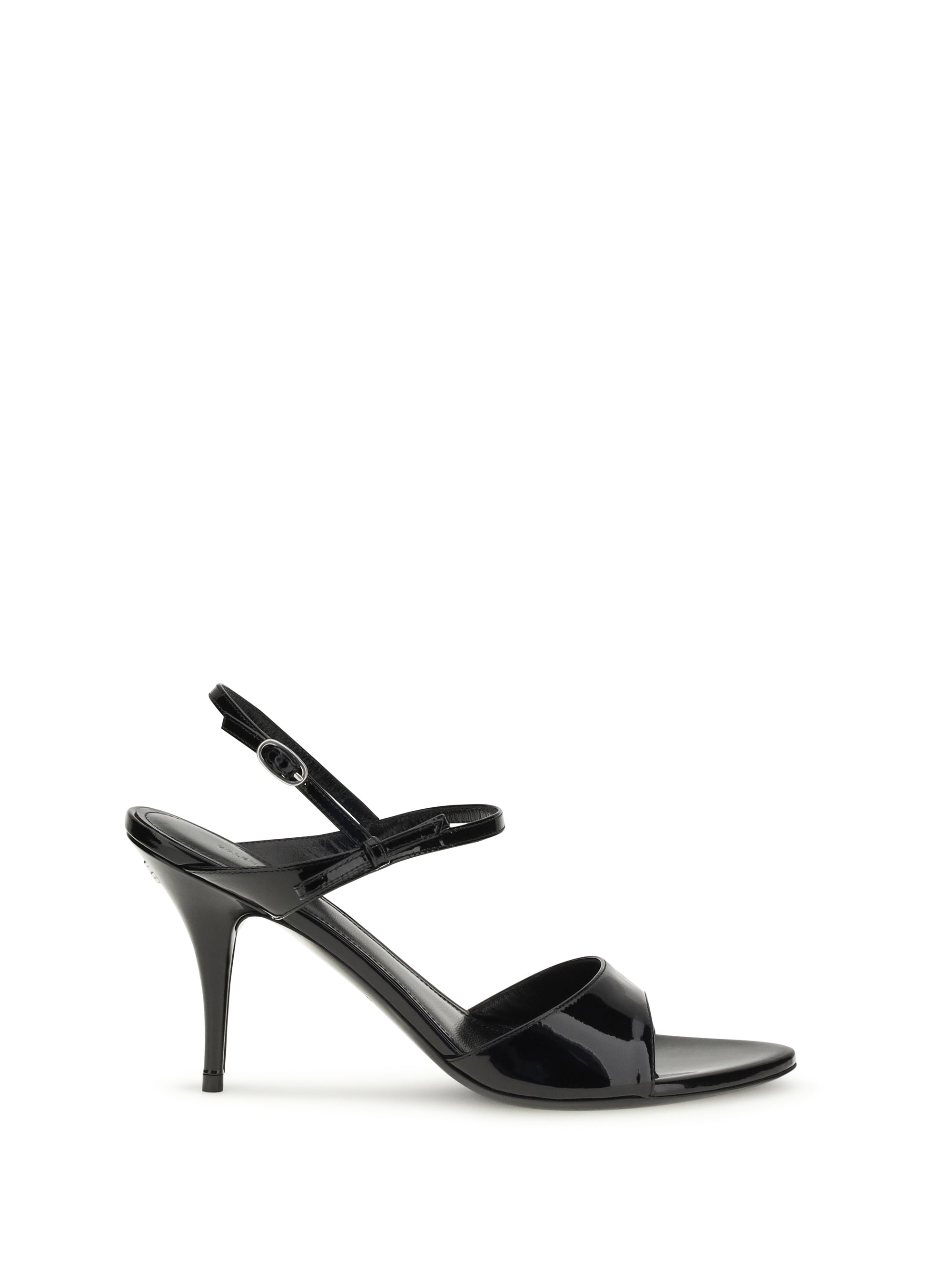 Balenciaga Avenue Bow Heel Sandal — Black