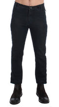 Men's Blue Cotton Slim Pants Denim Jeans