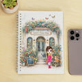 Cuaderno de espiral A5 personalizado con nombre y 120 páginas rayadas para uso diario Regalo de cumpleaños para los mejores amigos de Boho Gardening Cartoon Character Butterfly