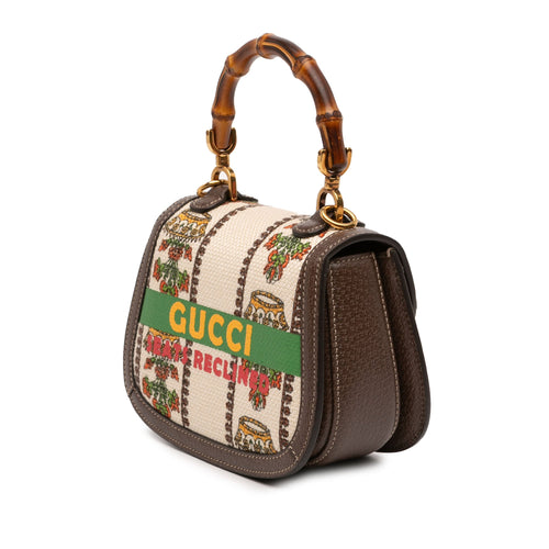 100th Anniversary Mini Canvas 1947 Bamboo Top Handle Bag
