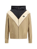 Valentino Nylon Hooded Windbreaker Jacket — Multicolor