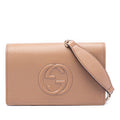 Pebbled Calfskin Soho Wallet On Chain