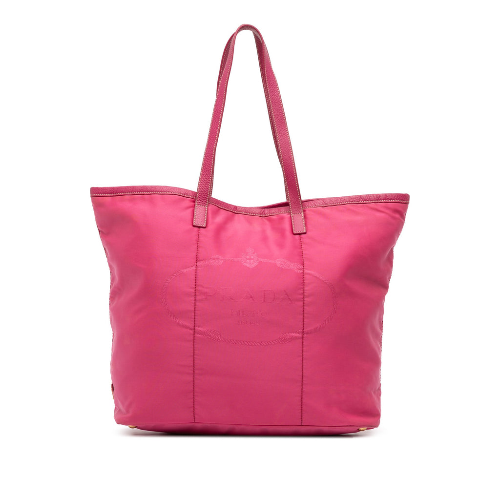 Tessuto Canapa Logo Tote