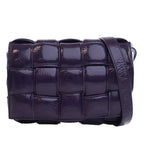 Patent Intrecciato Padded Cassette Crossbody
