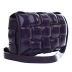 Patent Intrecciato Padded Cassette Crossbody