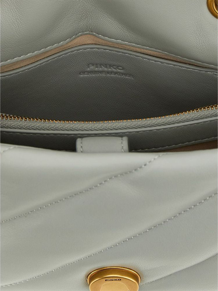 Pinko Love Puff Crossbody Bag — Gray