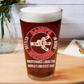 Vaso de cerveza transparente de 16 oz personalizado con 2-9 nombres para el Día del Padre Regalo de cumpleaños para los amantes de la cerveza de papá