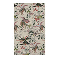 Tropical Birds and Blossoms on Cream Accent Rug